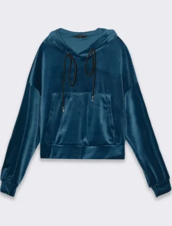 Donna Piazza Italia Donna|Maglieria<Felpa con cappuccio e tasca a marsupio sul davanti - Ottanio