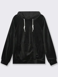 Donna Piazza Italia Maglieria<Felpa con cappuccio e tasche a marsupio sul davanti -