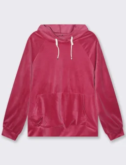 Donna Piazza Italia Maglieria<Felpa con cappuccio e tasche a marsupio sul davanti -