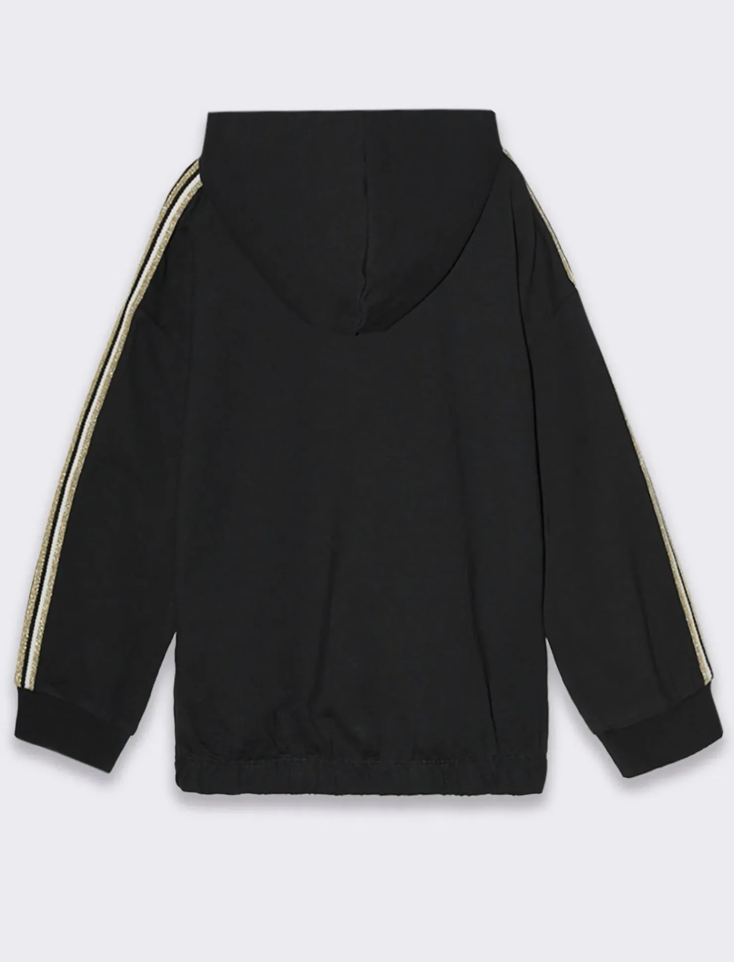 Piazza Italia Felpa con cappuccio in cotone elastico - Nero Best