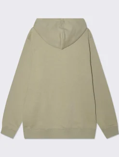 Uomo Piazza Italia Felpe<Felpa con cappuccio in misto cotone garzato regular fit - salvia