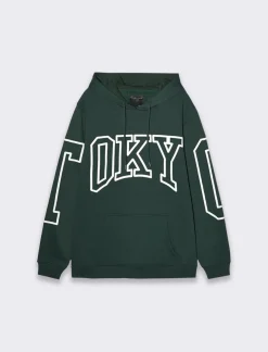 Uomo Piazza Italia Felpe<Felpa con cappuccio in misto cotone garzato regular fit - scuro