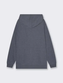 Uomo Piazza Italia Felpe<Felpa con cappuccio in misto cotone garzato melange -