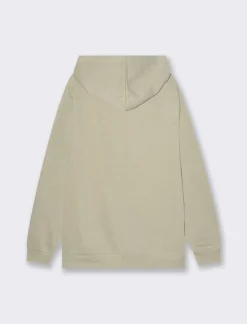 Uomo Piazza Italia Felpe<Felpa con cappuccio in misto cotone garzato melange - stone