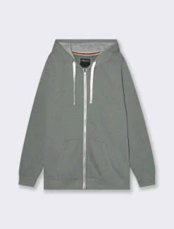 Uomo Piazza Italia Felpe<Felpa con cappuccio in misto cotone garzato melange -