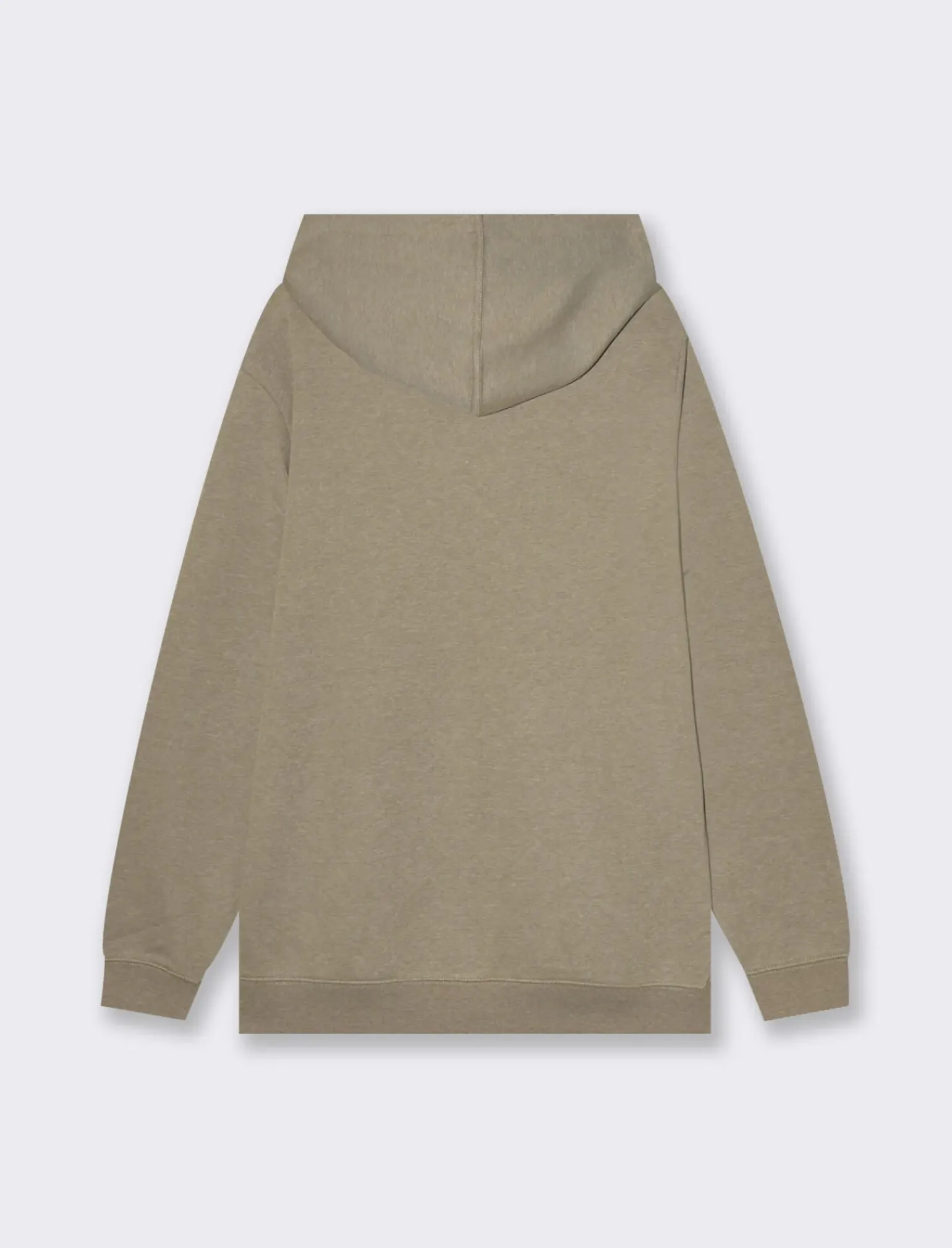 Uomo Piazza Italia Uomo|Felpe<Felpa con cappuccio in misto cotone garzato melange - kaki