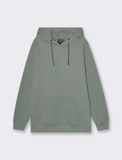 Uomo Piazza Italia Uomo|Felpe<Felpa con cappuccio in misto cotone garzato melange -