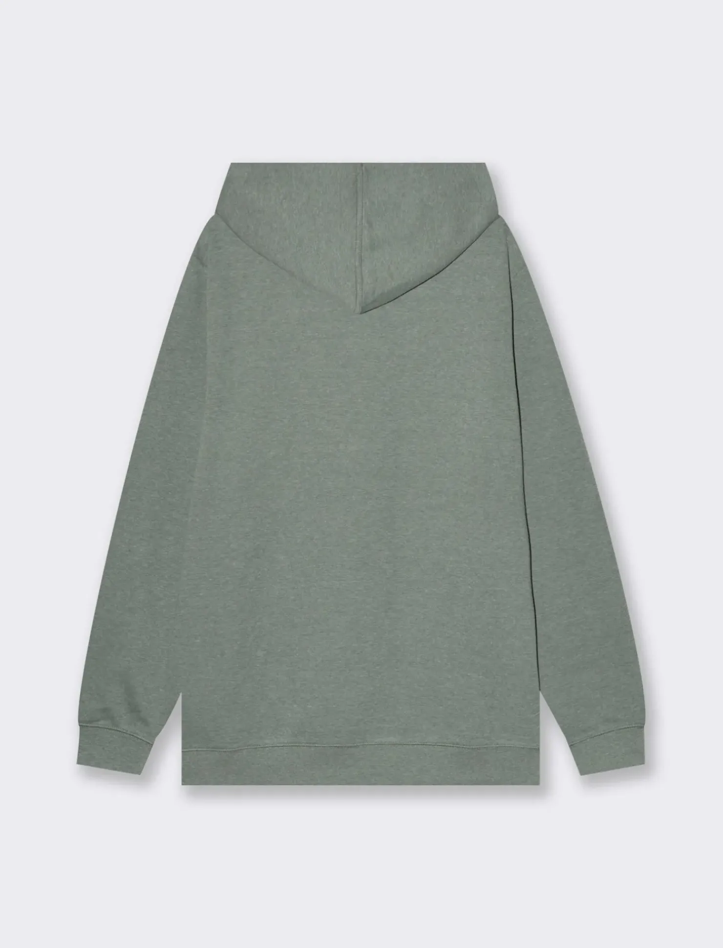 Piazza Italia Felpa con cappuccio in misto cotone garzato melange - Verde Fashion