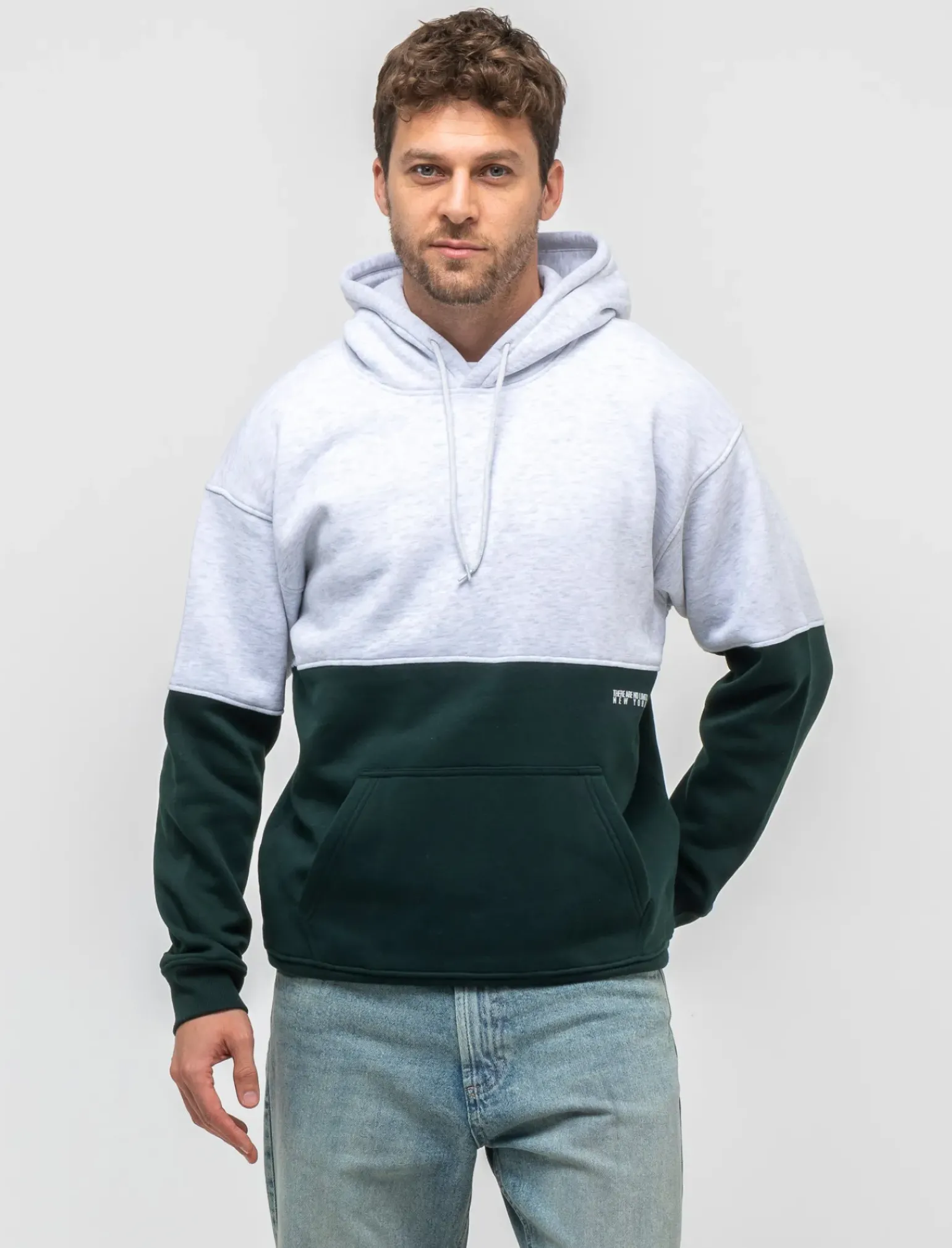 Uomo Piazza Italia Felpe<Felpa con cappuccio in misto cotone garzato regular fit -