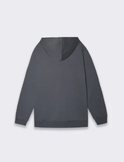 Uomo Piazza Italia Uomo|Felpe<Felpa con cappuccio in misto cotone garzato regular fit e tasca anteriore a marsupio - Avion