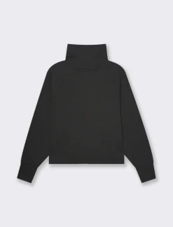 Donna Piazza Italia Donna|Felpe<Felpa con collo alto basica manica lunga raglan e spalla scesa -