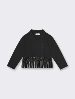 Piazza Italia Neonata<Felpa con inserto semilpelle -