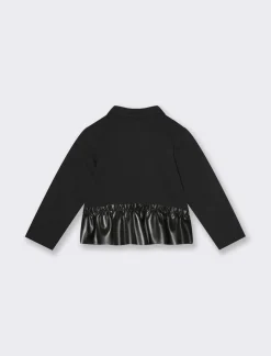 Piazza Italia Neonata<Felpa con inserto semilpelle -