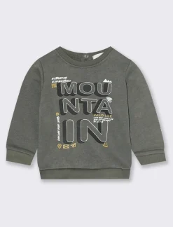 Piazza Italia Neonato|Felpe<Felpa con stampa frontale regular fit - Verde militare