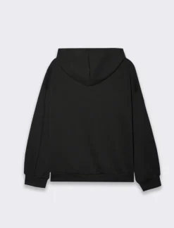 Donna Piazza Italia Felpe<Felpa con zip e cappuccio con coulizze tasca marsupio -