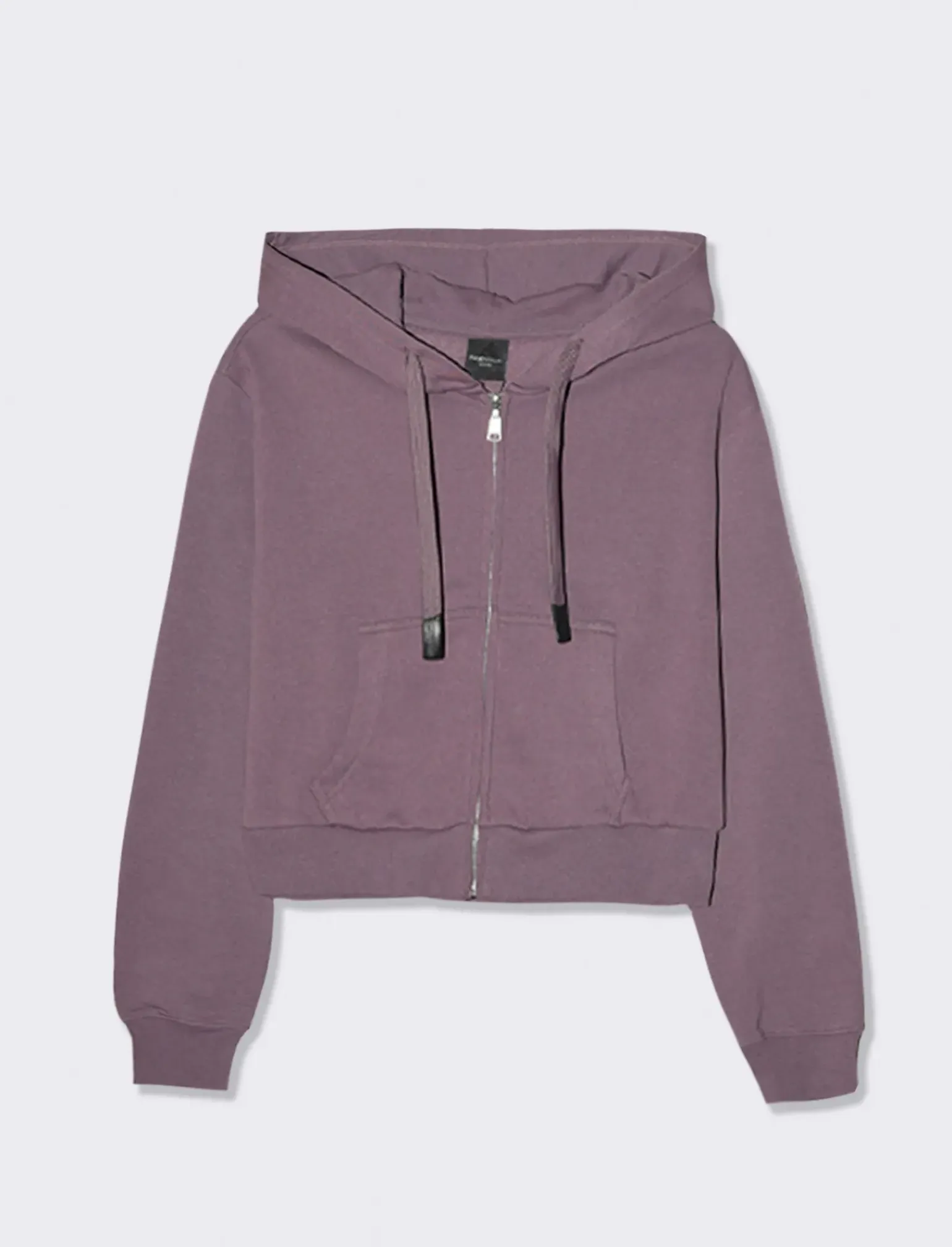 Donna Piazza Italia Donna|Felpe<Felpa crop con cappuccio e chiusura a cerniera - malva