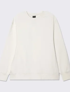 Donna Piazza Italia Donna|Felpe<Felpa crop con cappuccio e chiusura in metallo - Avorio