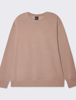 Donna Piazza Italia Donna|Felpe<Felpa crop con cappuccio e chiusura in metallo - castoro