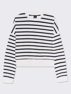 Donna Piazza Italia Donna|Felpe<Felpa crop manica lunga e spalla morbida - var 2