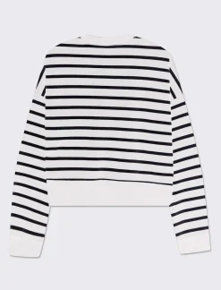 Donna Piazza Italia Donna|Felpe<Felpa crop manica lunga e spalla morbida - var 2