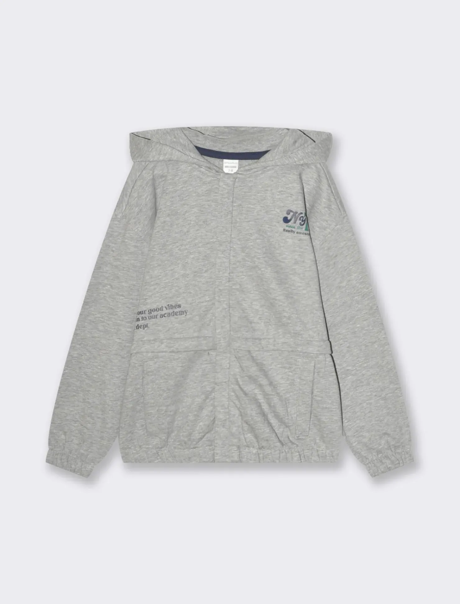 Piazza Italia Felpa garzata con cappuccio - mel. Grigio Hot