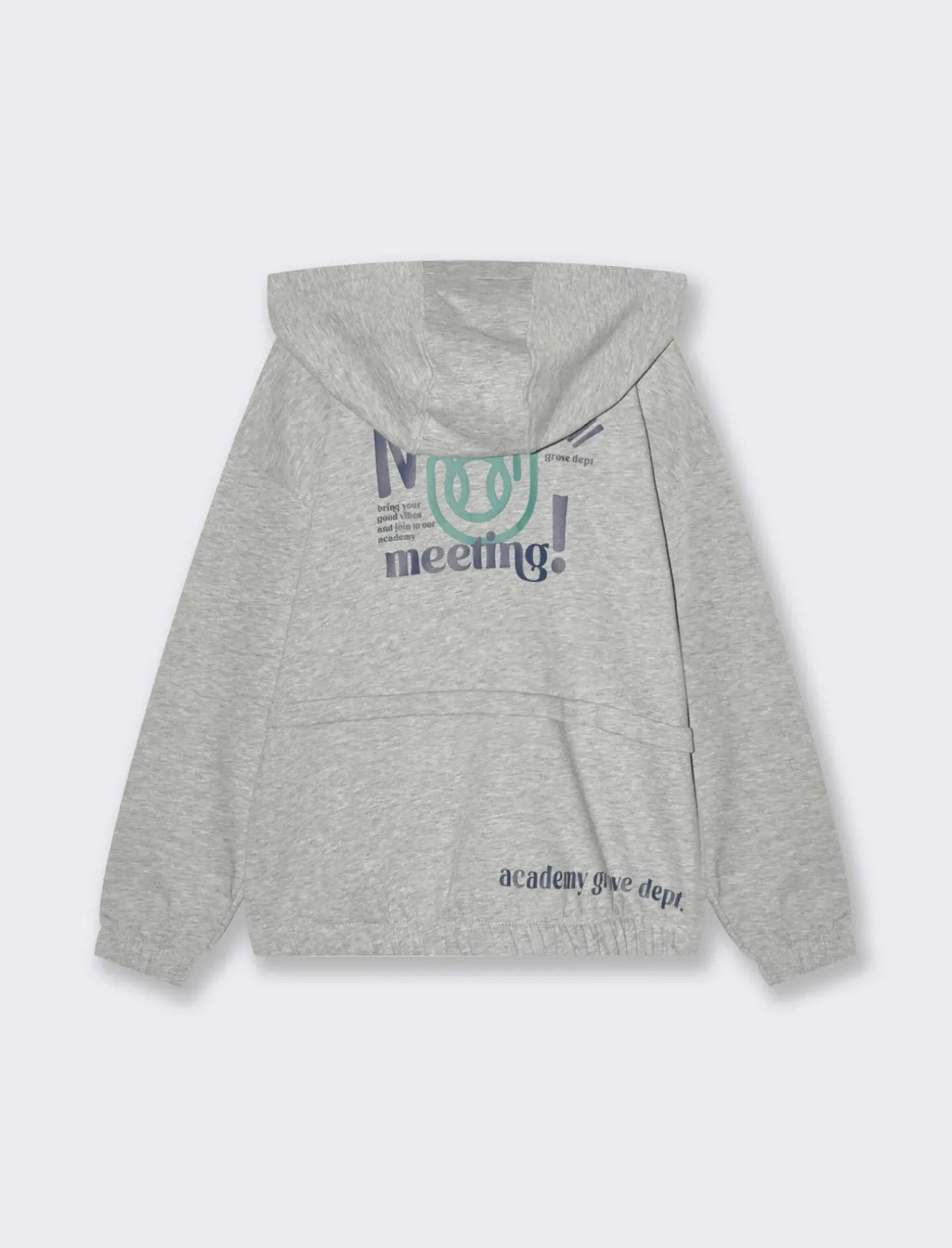 Piazza Italia Felpa garzata con cappuccio - mel. Grigio Hot