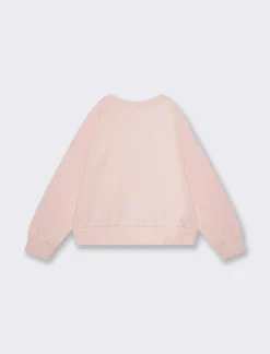 Piazza Italia Bambina|Felpe<Felpa garzata da bambina con maxi fiocco decorativo sul davanti -