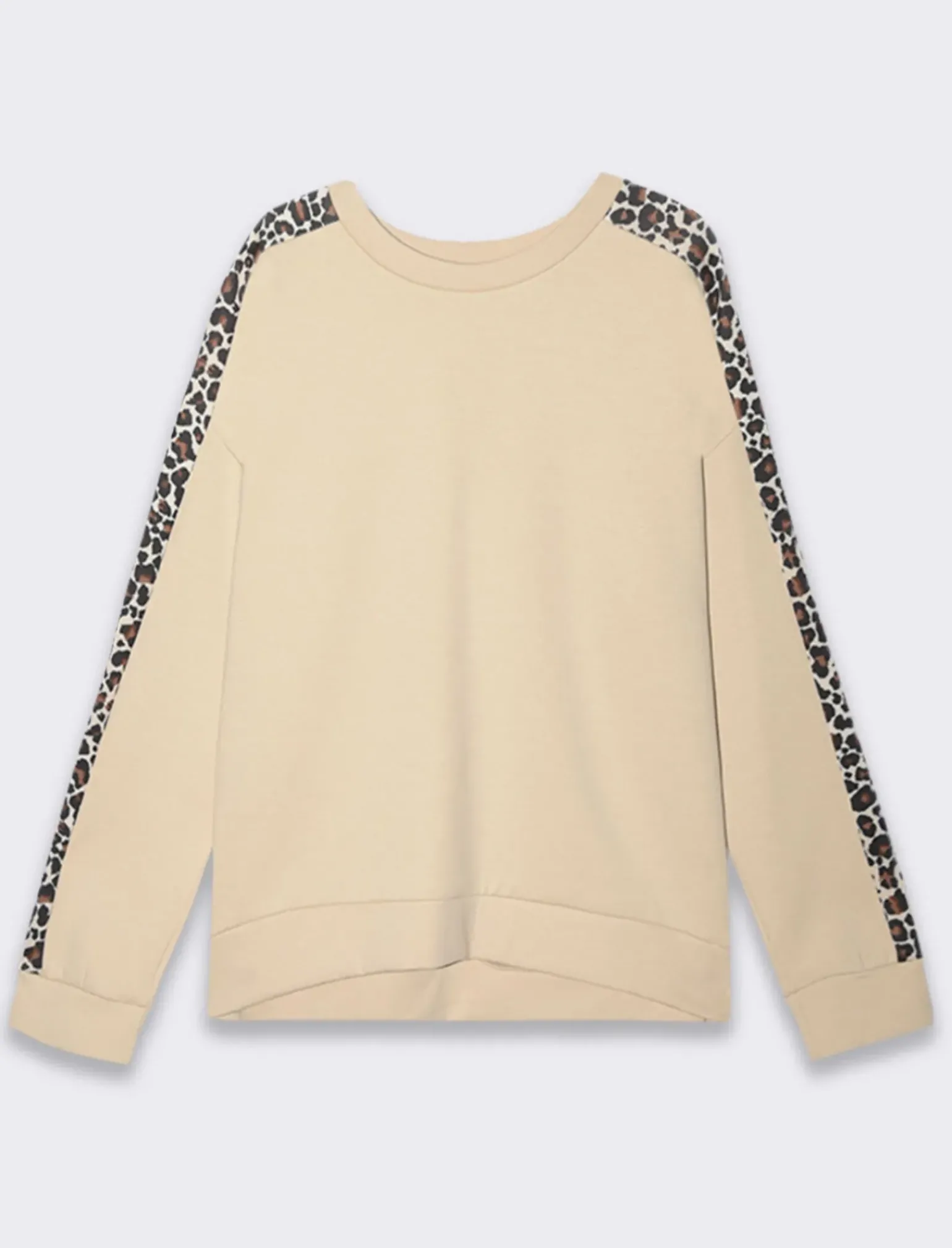 Donna Piazza Italia Felpe<Felpa girocollo con banda laterale maculata -