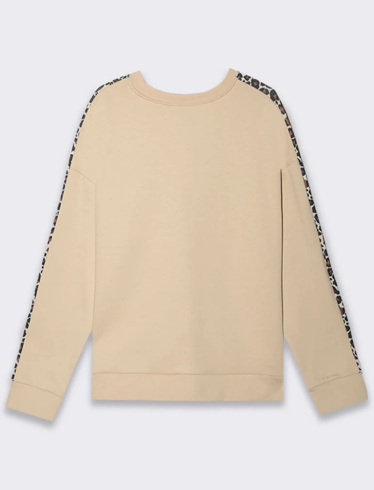 Donna Piazza Italia Felpe<Felpa girocollo con banda laterale maculata -