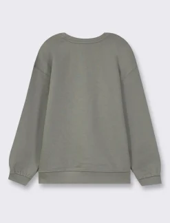 Bambino Piazza Italia Bambino|Felpe<Felpa girocollo con etichetta sul fondo disponibile in quattro varianti - militare