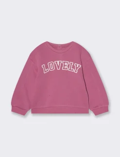 Piazza Italia Neonata<Felpa girocollo con ricamo frontale - orchidea