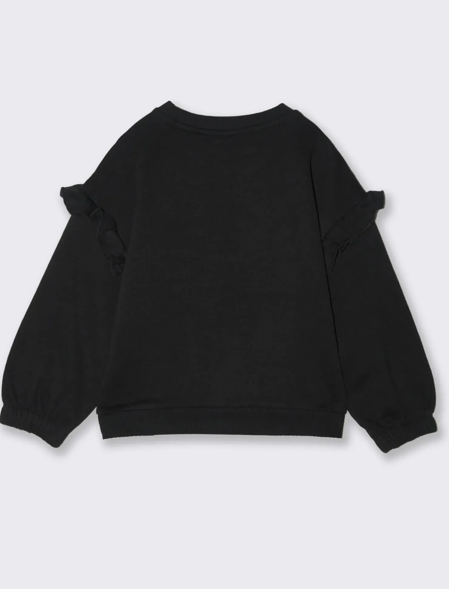 Piazza Italia Felpa girocollo con stampa e paillettes - Nero Hot