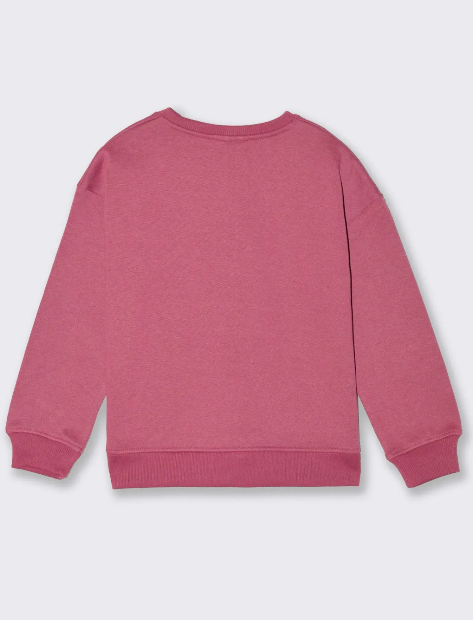 Piazza Italia Bambina|Felpe<Felpa girocollo da bambina in mobido cotone - Rosso amarena