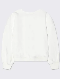 Piazza Italia Bambina|Felpe<Felpa girocollo felpata con ricamo sul davanti - sporco