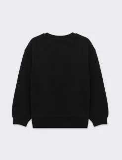 Bambino Piazza Italia Bambino|Felpe<Felpa girocollo garzata da bambino - Nero