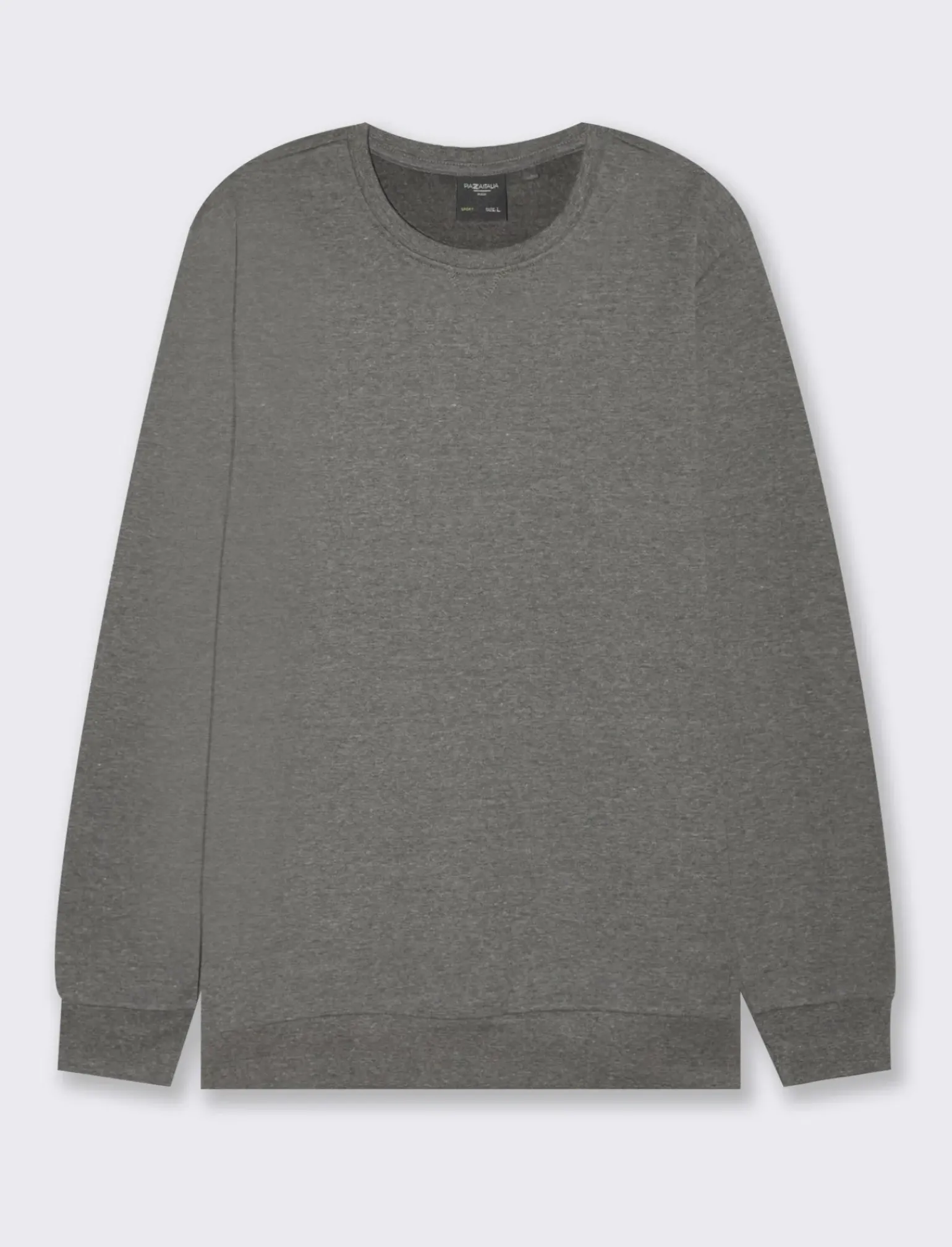 Uomo Piazza Italia Felpe<Felpa girocollo in misto cotone garzato melange -