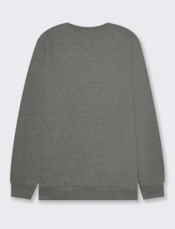 Uomo Piazza Italia Felpe<Felpa girocollo in misto cotone garzato melange -