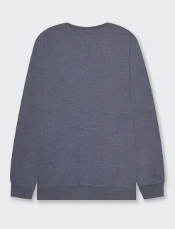 Uomo Piazza Italia Felpe<Felpa girocollo in misto cotone garzato melange -