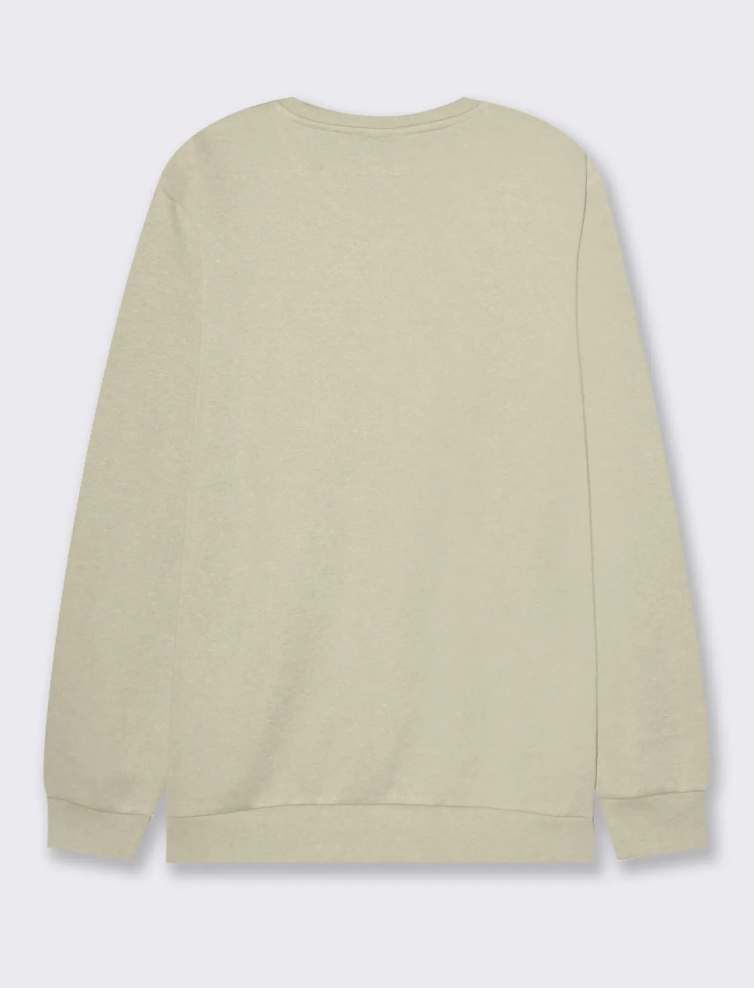 Uomo Piazza Italia Felpe<Felpa girocollo in misto cotone garzato melange - stone