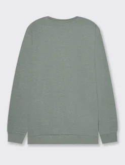 Uomo Piazza Italia Felpe<Felpa girocollo in misto cotone garzato melange -