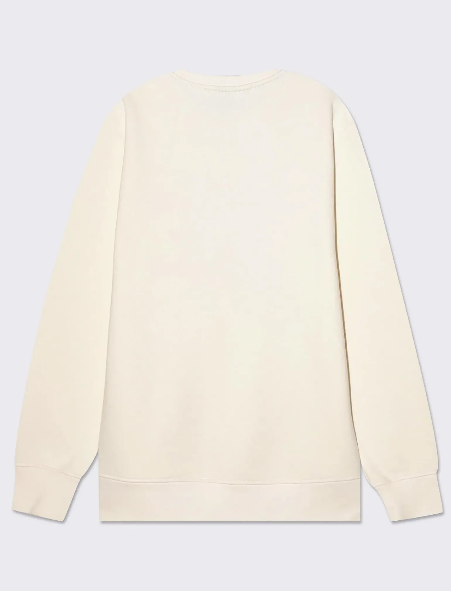 Uomo Piazza Italia Felpe<Felpa girocollo in misto cotone garzato regular fit - latte