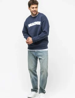 Uomo Piazza Italia Felpe<Felpa girocollo in misto cotone garzato regular fit - Avion