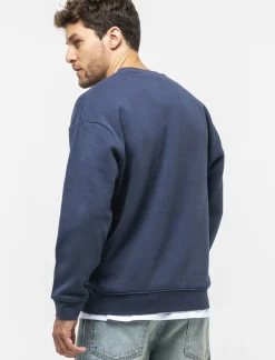 Uomo Piazza Italia Felpe<Felpa girocollo in misto cotone garzato regular fit - Avion