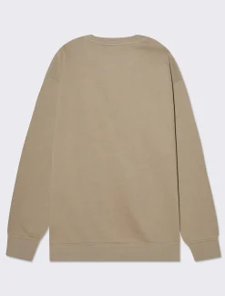 Uomo Piazza Italia Felpe<Felpa girocollo in misto cotone garzato regular fit - tortora