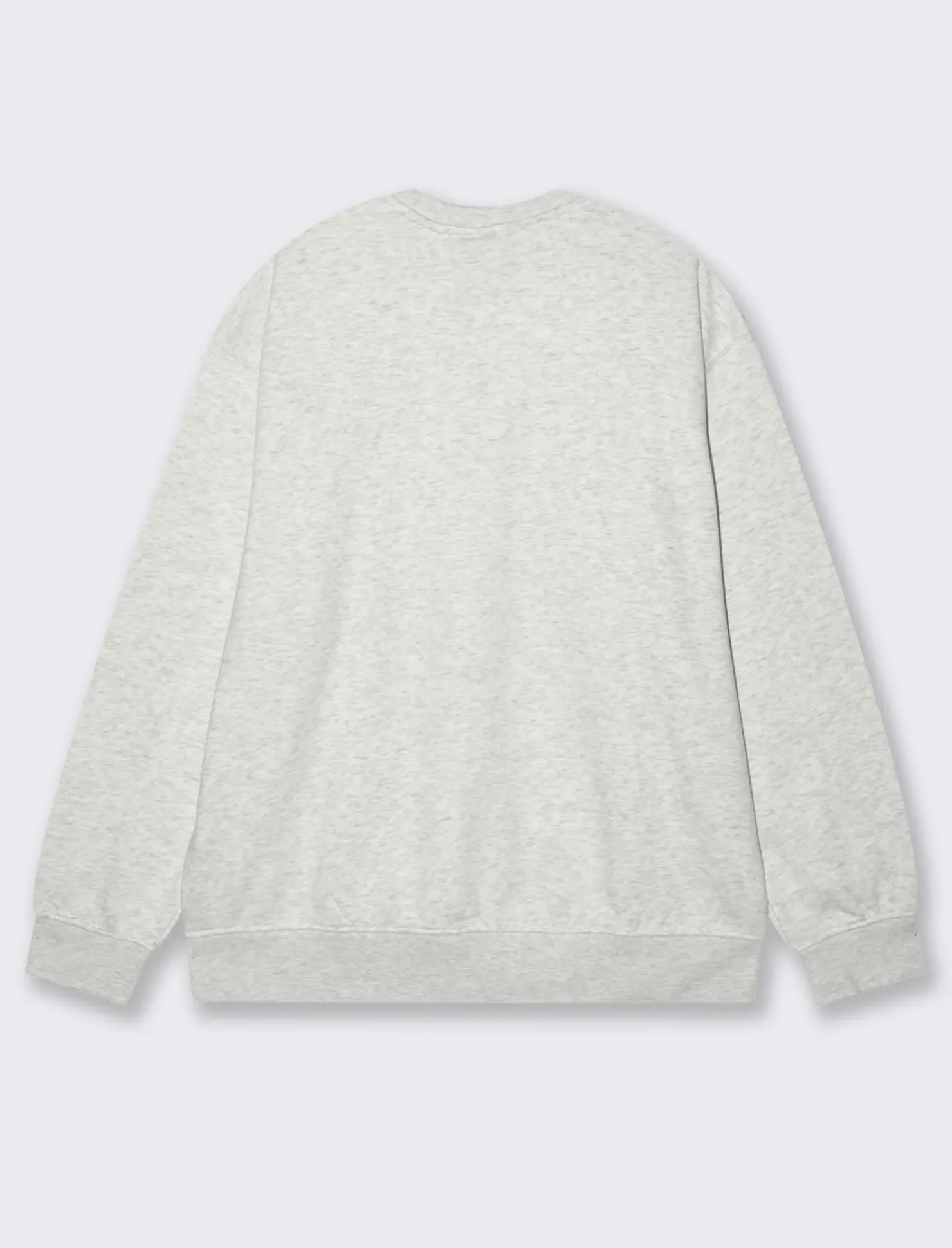 Piazza Italia Felpa girocollo in misto cotone garzato regular fit - mel. Grigio Store