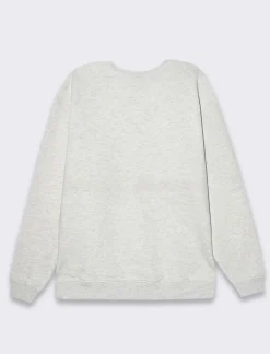 Uomo Piazza Italia Felpe<Felpa girocollo maniche lunghe regular fit in misto cotone - Grigio mel.