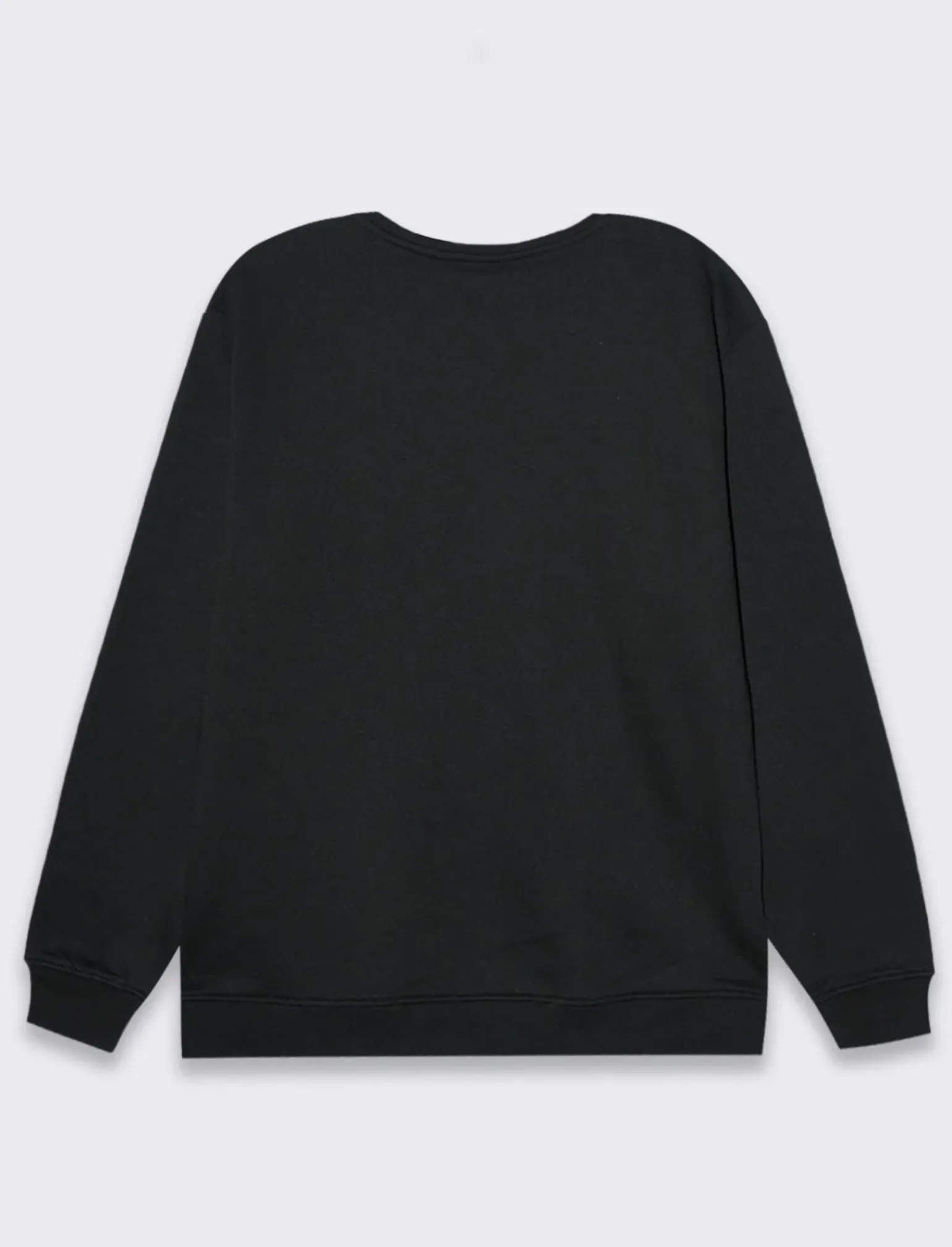 Uomo Piazza Italia Felpe<Felpa girocollo maniche lunghe regular fit in misto cotone - Nero