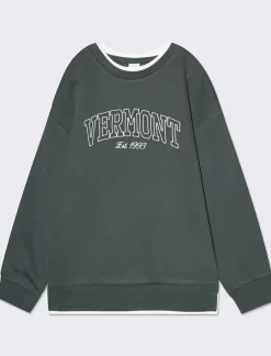 Bambino Piazza Italia Bambino|Felpe<Felpa girocollo over stile college con applicazioni -