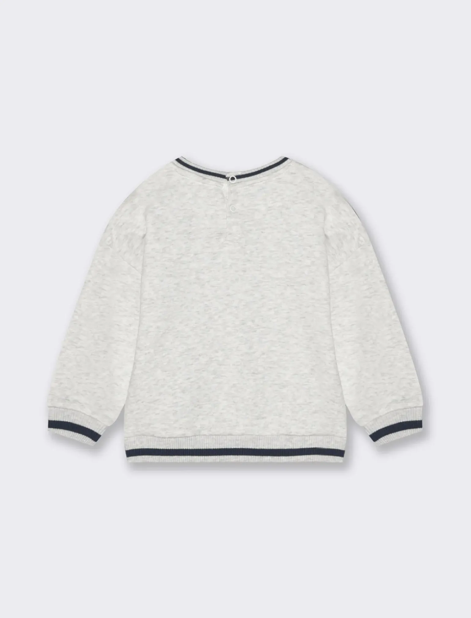 Piazza Italia Neonato|Felpe<Felpa in cotone colore melange con grande ricamo frontale - mel.