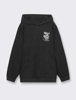 Bambino Piazza Italia Felpe<Felpa in cotone con polsini in costina stampa skate per uno stile minimal sport -